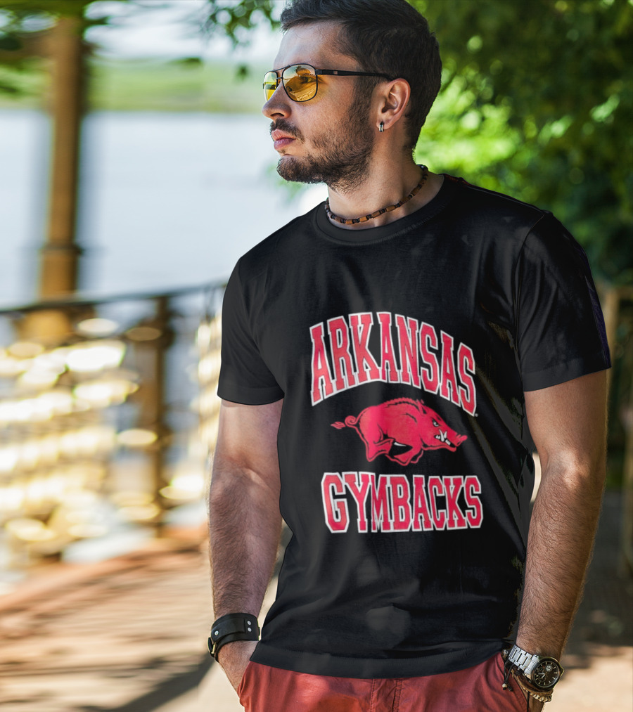 Arkansas Razorbacks Gymbacks Red Pig T-Shirt