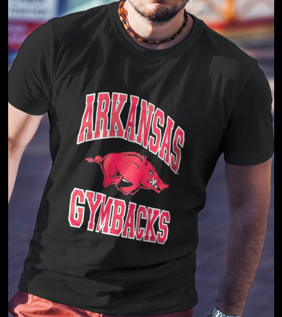 Arkansas Razorbacks Gymbacks Red Pig T-Shirt