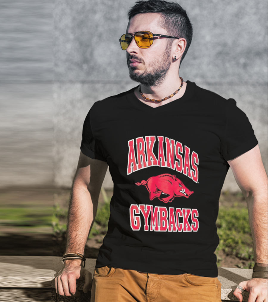 Arkansas Razorbacks Gymbacks Red Pig T-Shirt