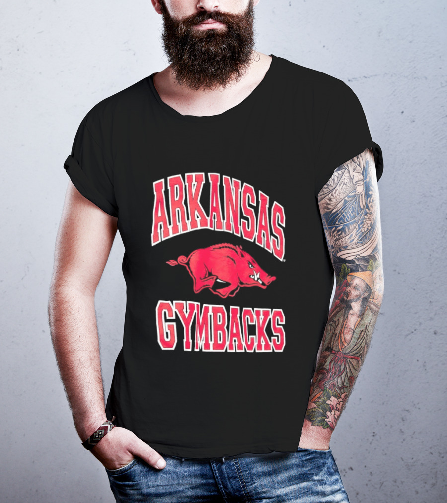 Arkansas Razorbacks Gymbacks Red Pig T-Shirt