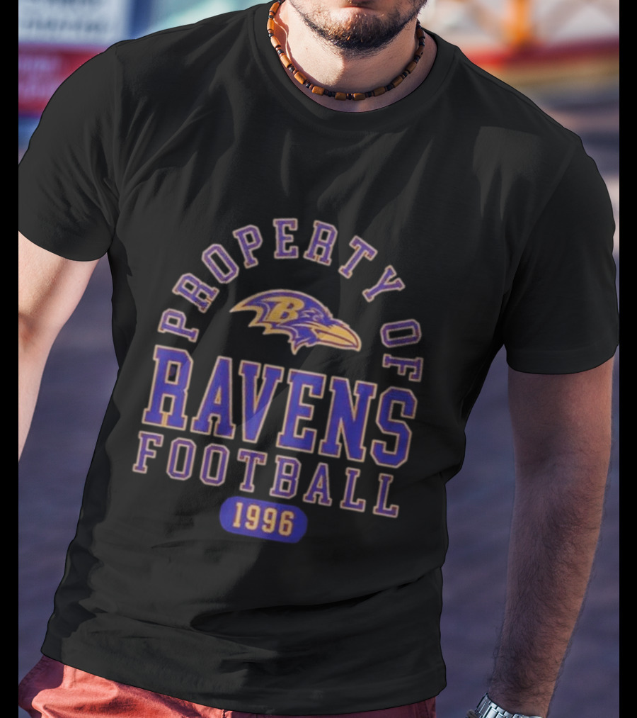 Baltimore Ravens Property Of Ravens Football 1996 T-Shirt
