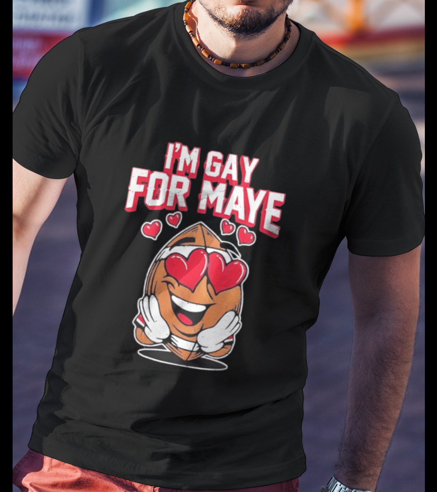 I'm Gay For Maye Cute Basketball Emoji Hearts T-Shirt