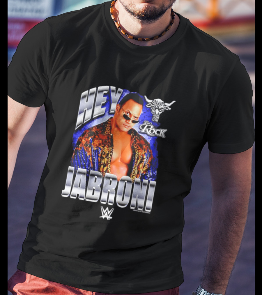 Hey Jabroni I'm Rock WWE Bull T-Shirt