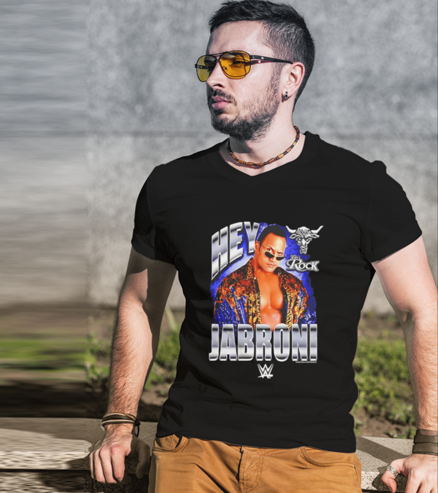 Hey Jabroni I'm Rock WWE Bull T-Shirt