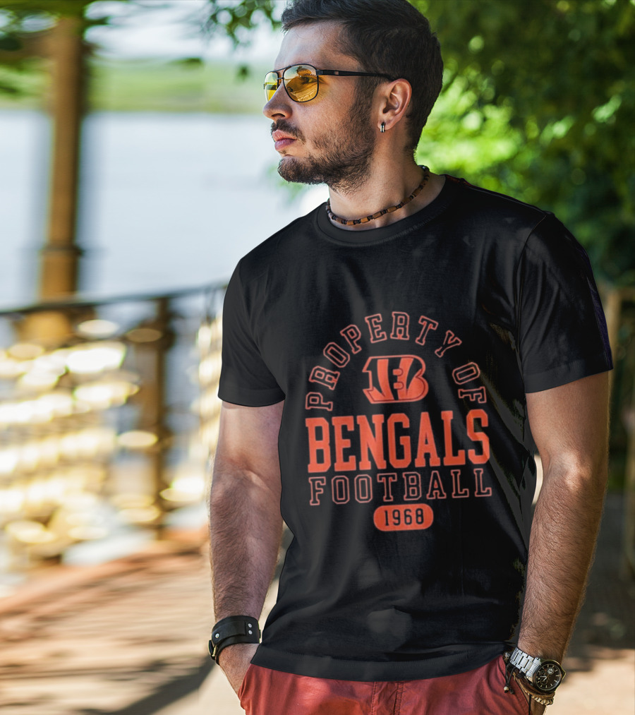Property Of Bengals Football 1968 T-Shirt