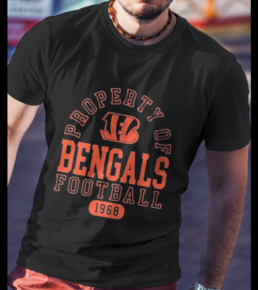 Property Of Bengals Football 1968 T-Shirt