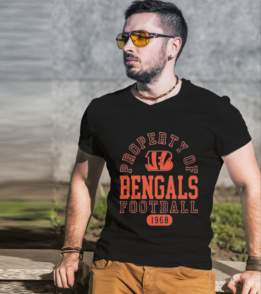 Property Of Bengals Football 1968 T-Shirt