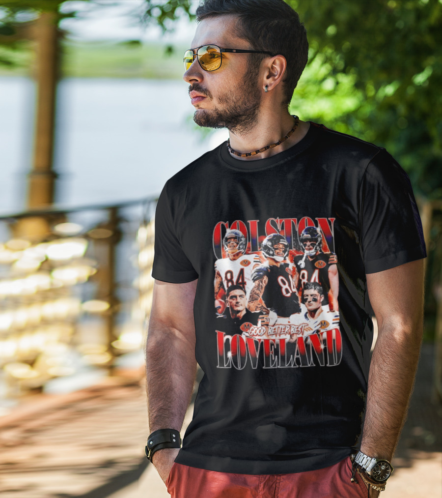 Colston Loveland Good Better Best 84 Football T-Shirt