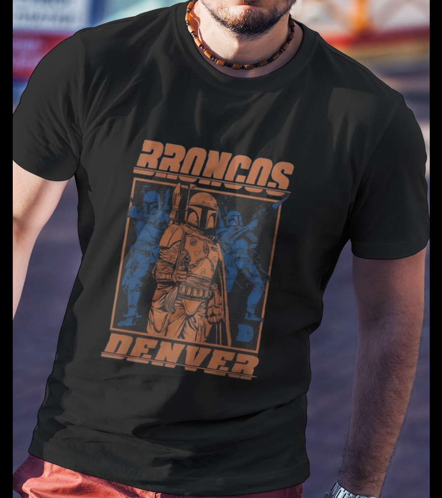Broncos Denver Boba Fett Star Wars Mashup T-Shirt