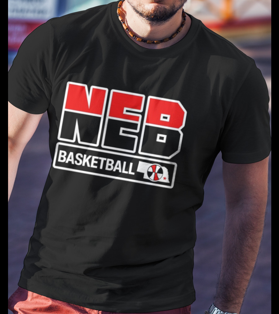 NEB Basketball Crewnecks Vintage Style Basketball T-Shirt