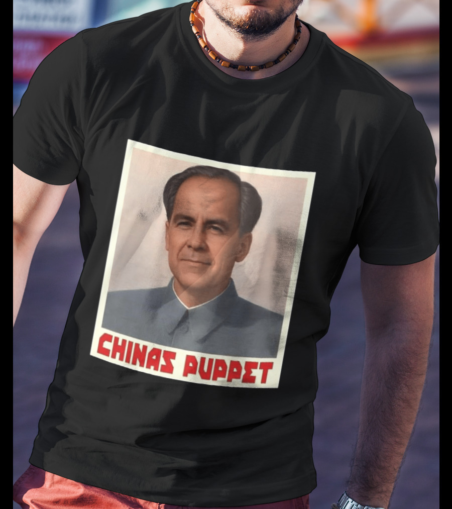 Mark Carney China's Puppet Mao Suit Caricature T-Shirt