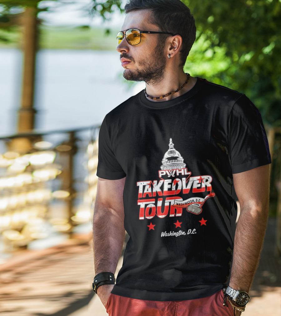 PWHL Takeover Tour Washington D.C. Capitol Stars T-Shirt