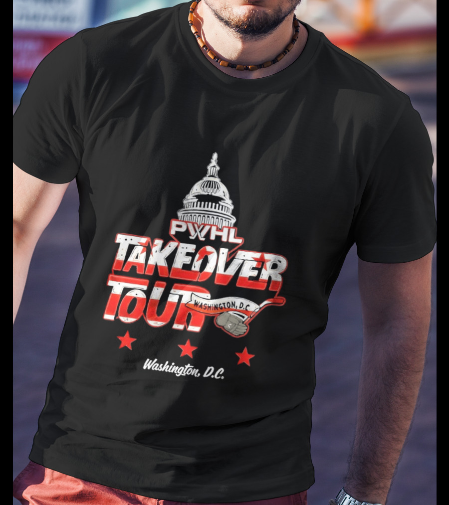 PWHL Takeover Tour Washington D.C. Capitol Stars T-Shirt