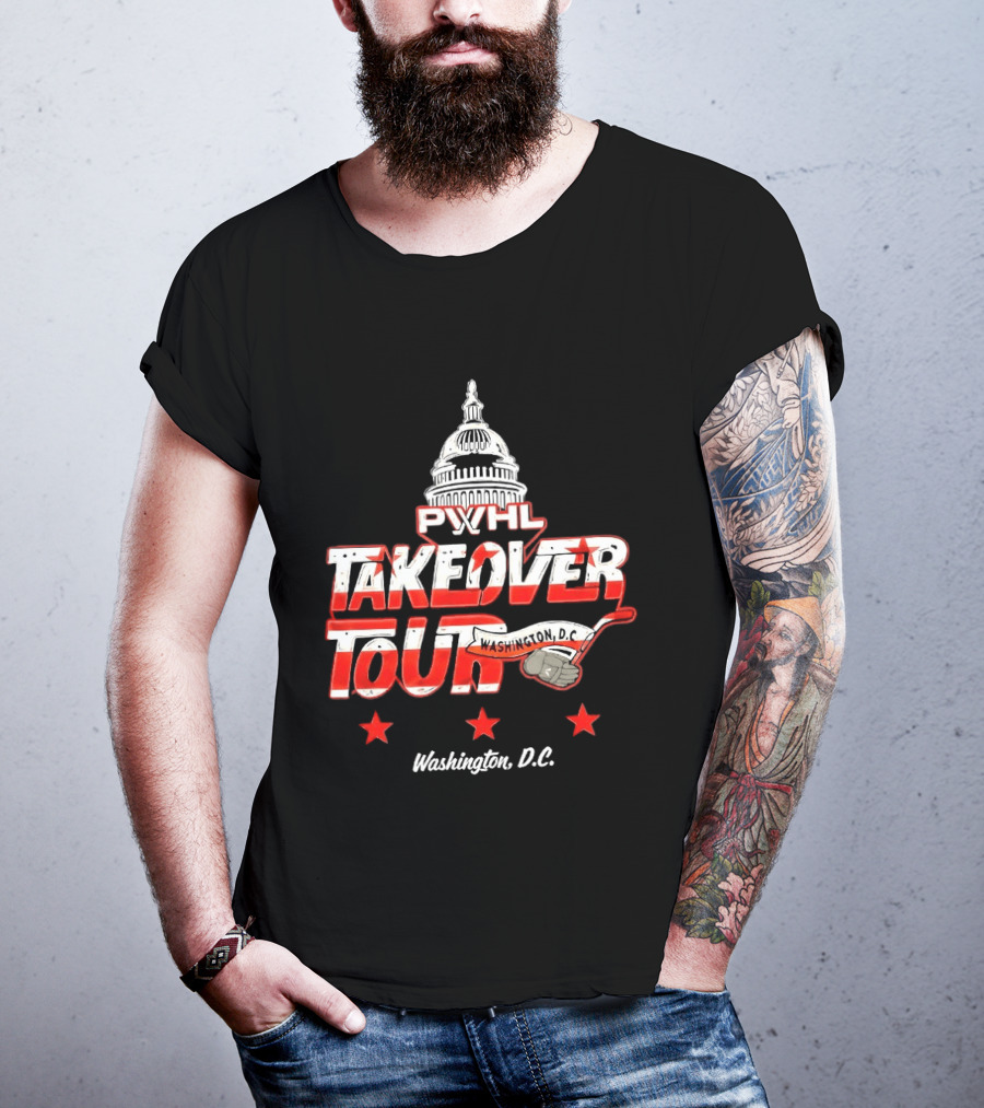 PWHL Takeover Tour Washington D.C. Capitol Stars T-Shirt