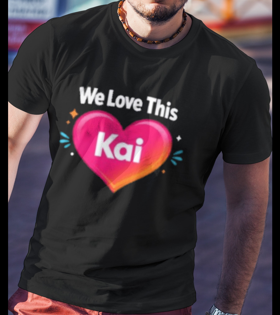We Love This Kai Heart Design With Colorful Accents T-Shirt