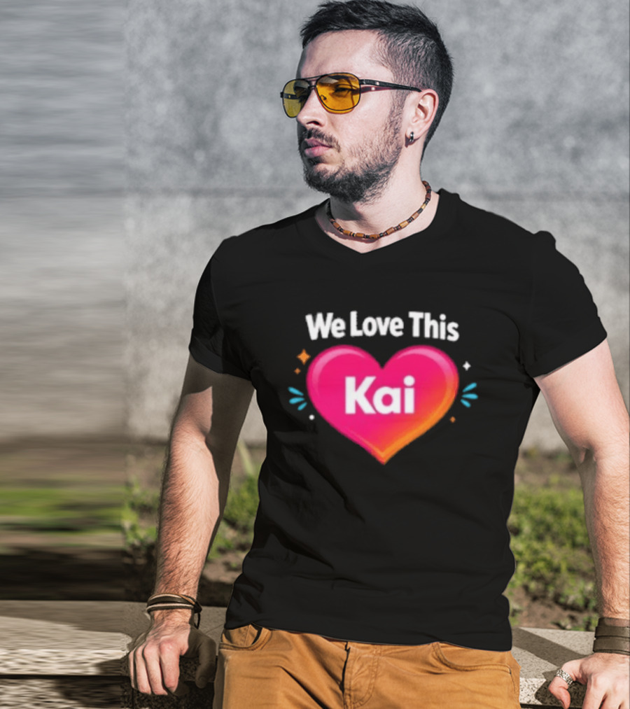 We Love This Kai Heart Design With Colorful Accents T-Shirt