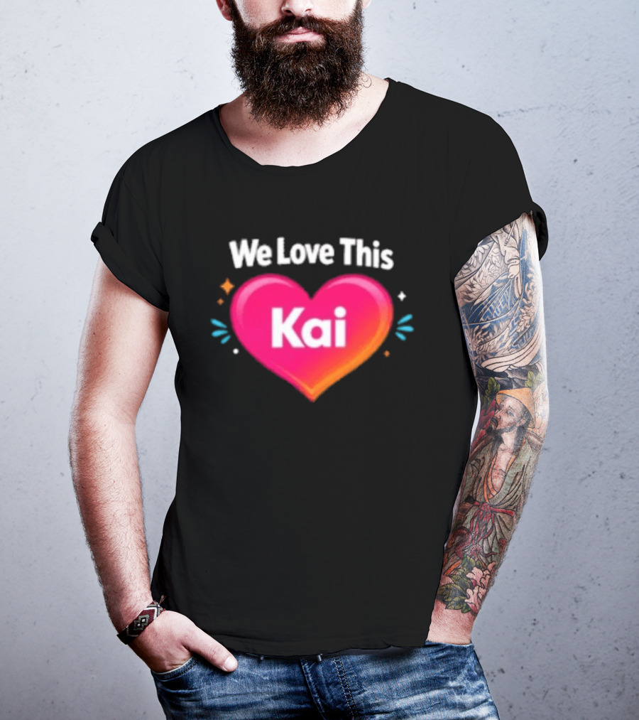 We Love This Kai Heart Design With Colorful Accents T-Shirt