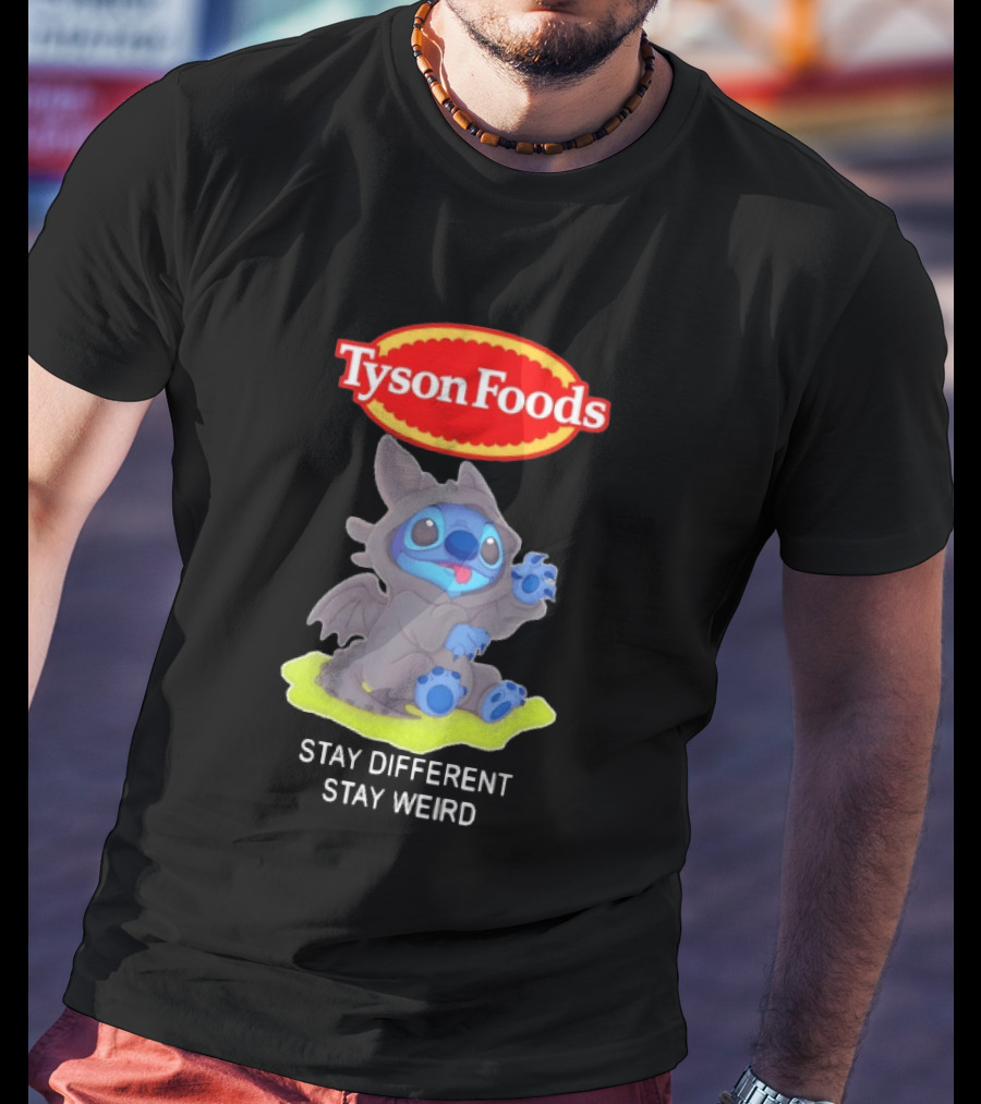 Tyson Foods Toothless Stitch Stay Different Stay Weird T-Shirt