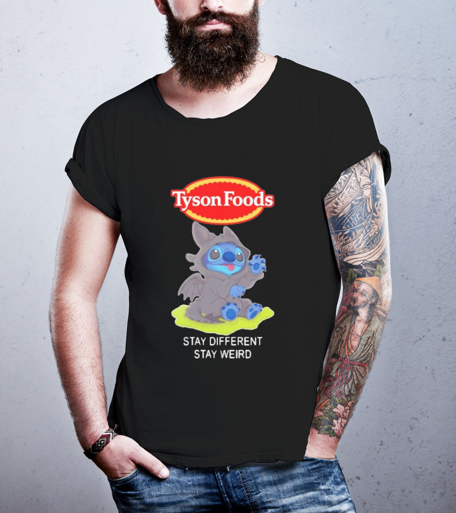 Tyson Foods Toothless Stitch Stay Different Stay Weird T-Shirt