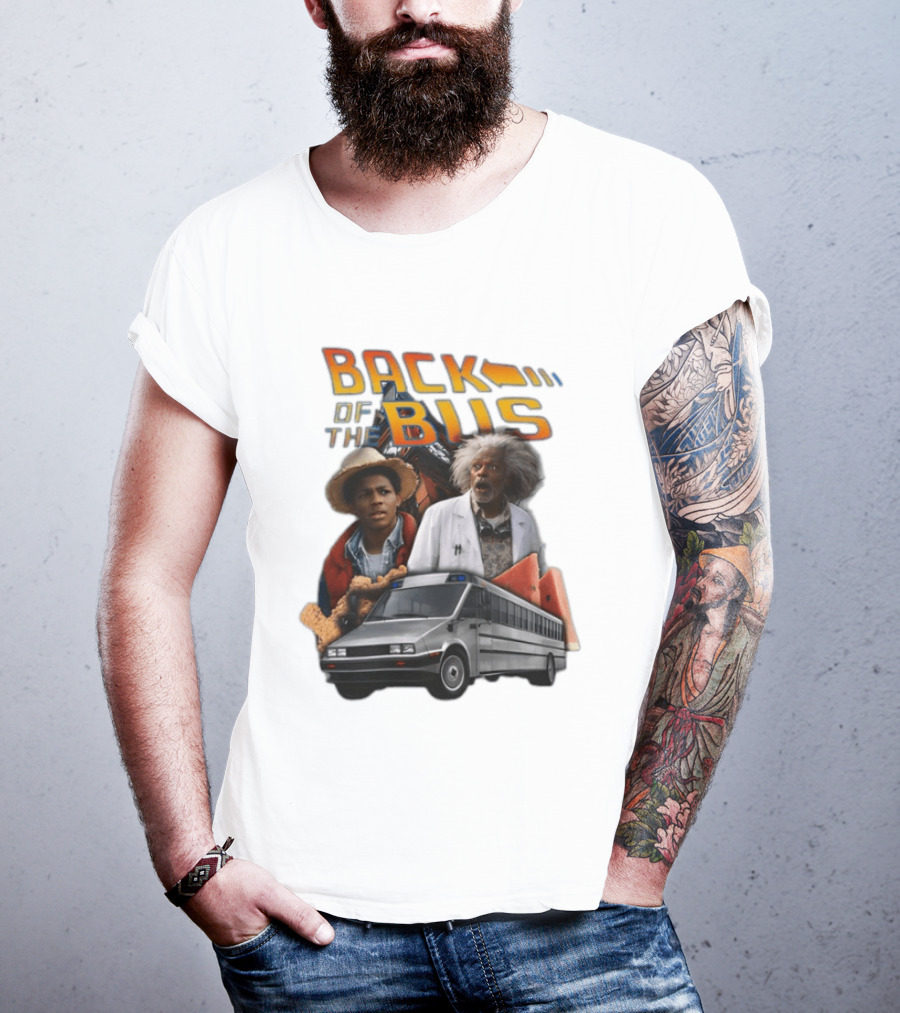 Back Of The Bus Memer Time Travel Comedy Mashup T-Shirt