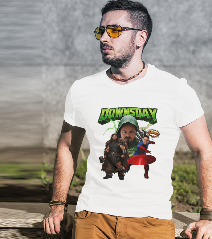 Downsday Assemble Superhero Team Avengers T-Shirt