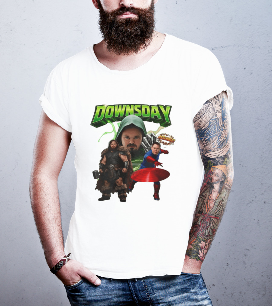 Downsday Assemble Superhero Team Avengers T-Shirt