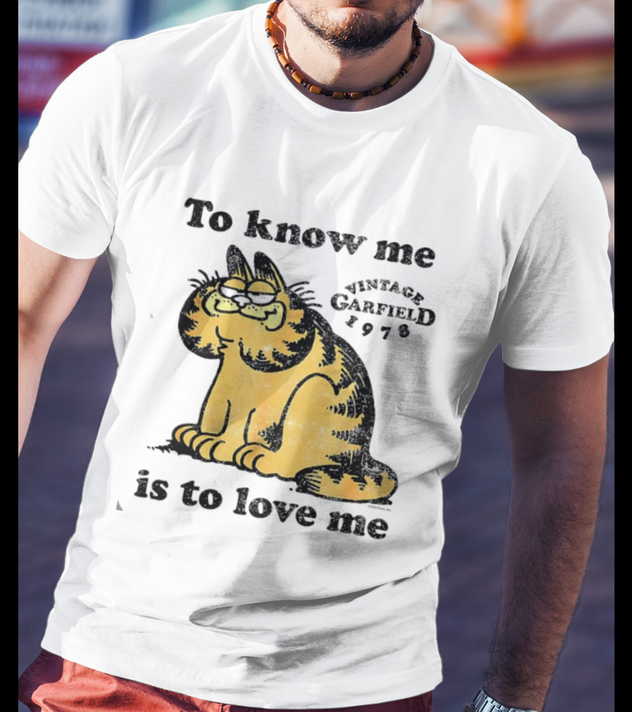 Vintage Garfield 1978 To Know Me Is To Love Me T-Shirt