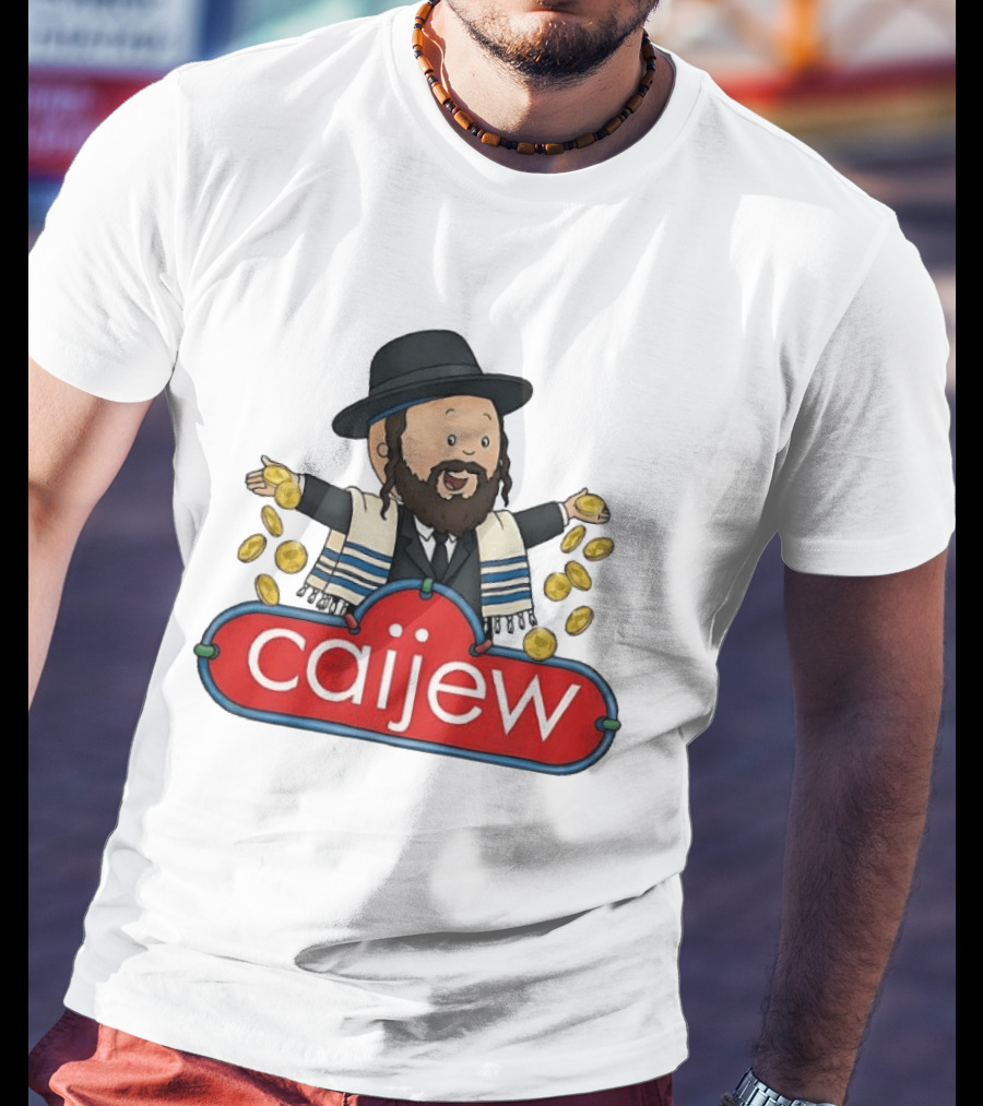 Jewish Caijew Meme Funny Rabbi Throwing Coins T-Shirt