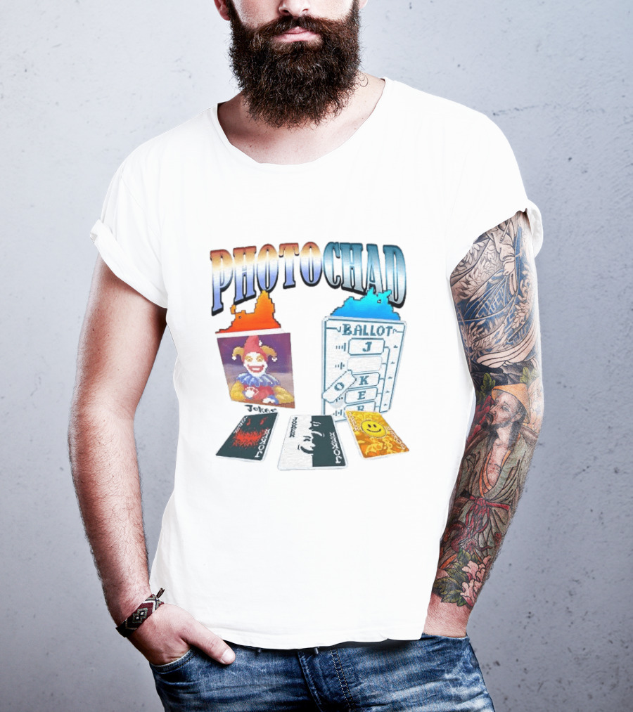 Photochad Joker Ballot Cards Smiley Face Jester T-Shirt
