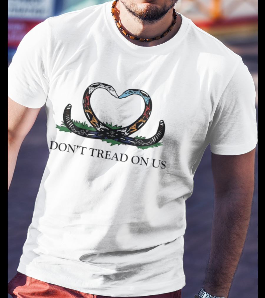 Snakes Heart Shape Don't Tread On Us Gadsden Flag T-Shirt