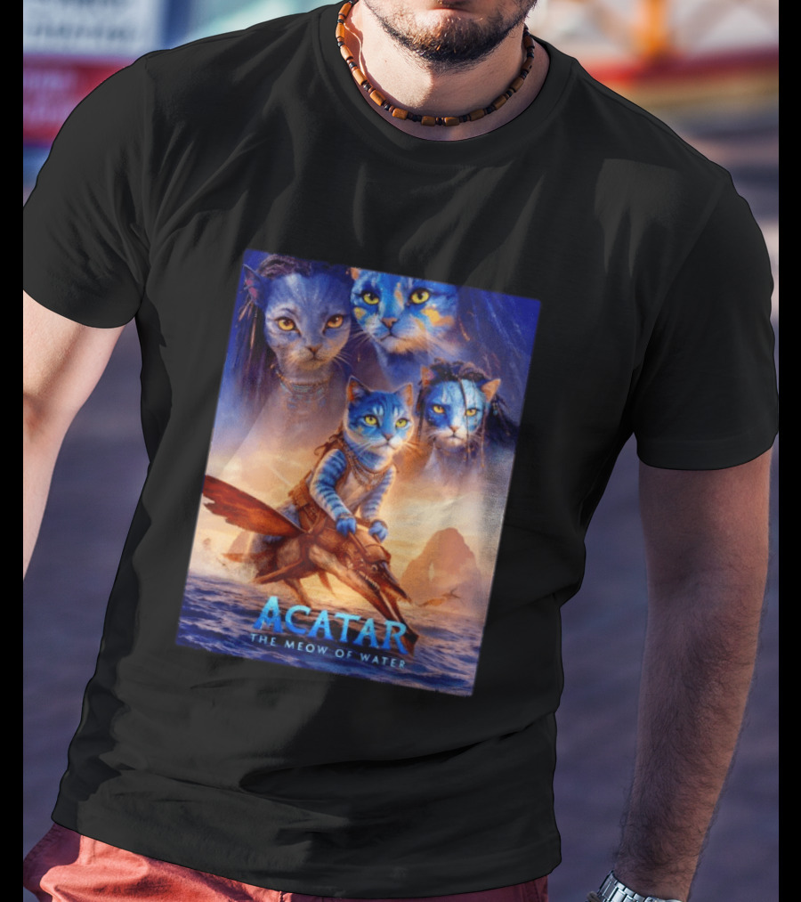 Acatar The Meow Of Water Cat Avatar Fantasy Cats Ocean Adventure T-Shirt