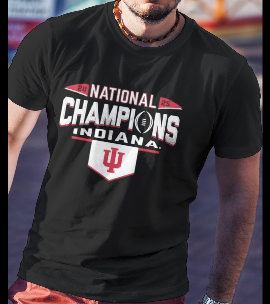 Indiana Hoosiers National Champions Football 2025 CFP T-Shirt