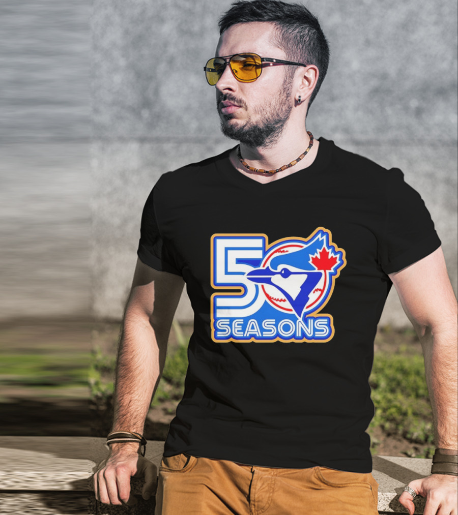 Blue Jays 50 Seasons Anniversary Celebration T-Shirt