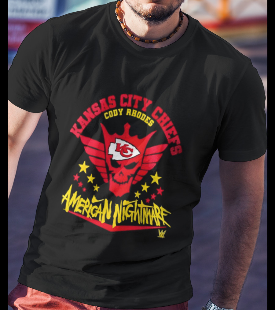 Kansas City Chiefs Cody Rhodes KC American Nightmare Stars T-Shirt
