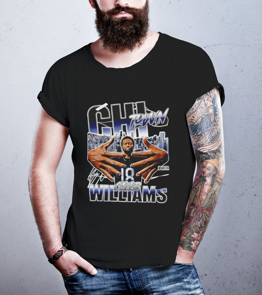 CHI Town Caleb Williams 18 NFLPA T-Shirt