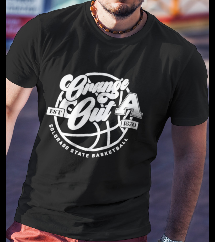 Colorado State Basketball Orange Out Est 1870 T-Shirt