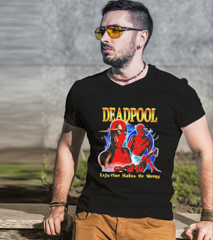 Deadpool Rejection Makes Me Hungry Bold Comic T-Shirt
