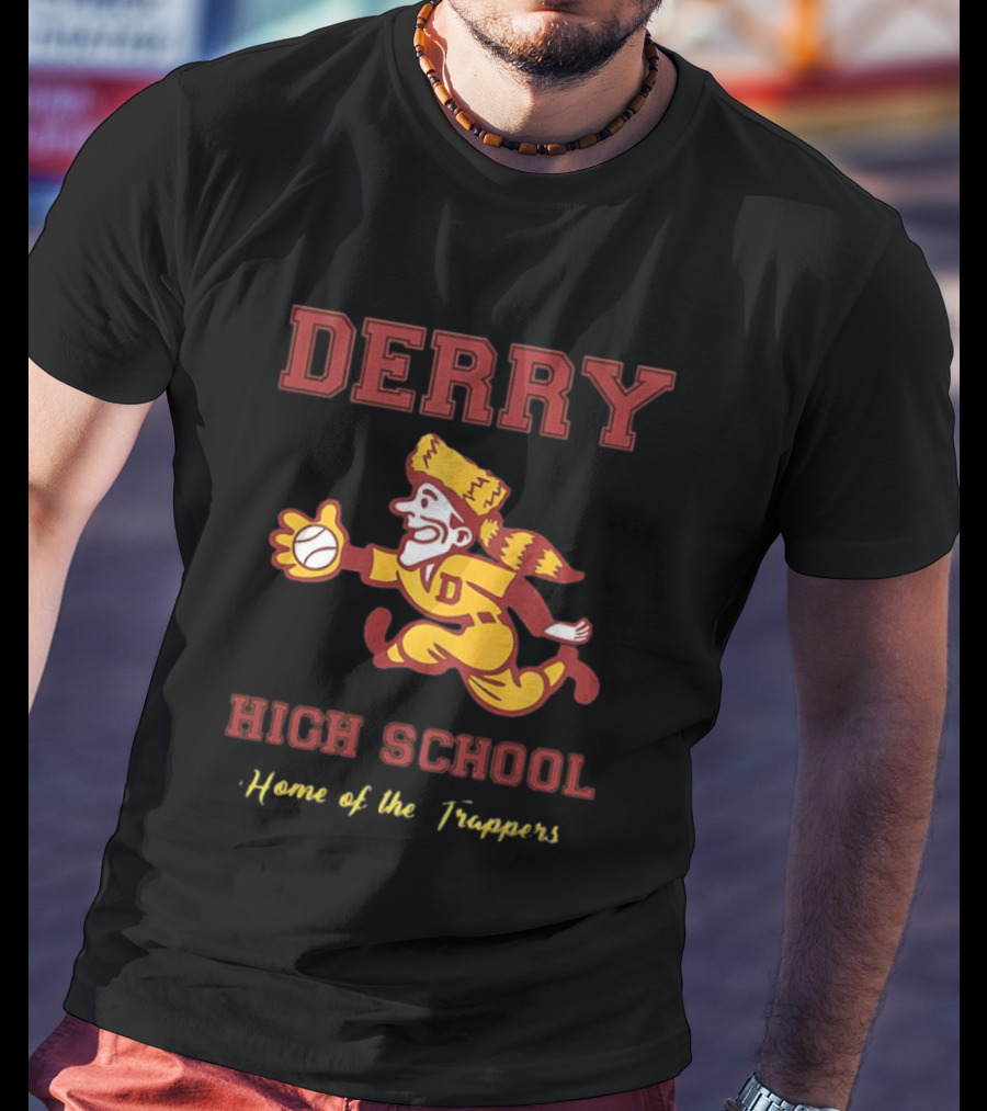 Derry High School Home Of The Trappers Baseball Running T-Shirt