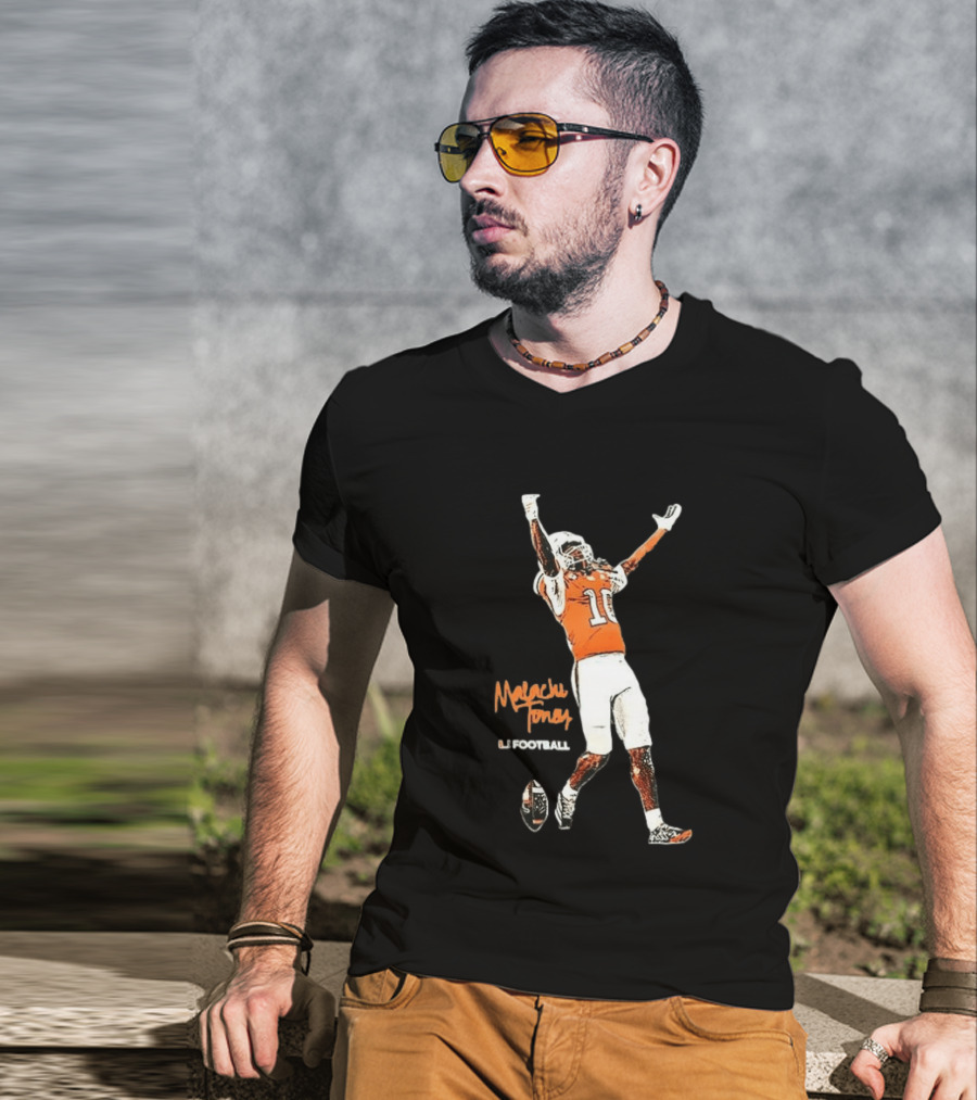 Malachi Toney Football 10 Celebration T-Shirt