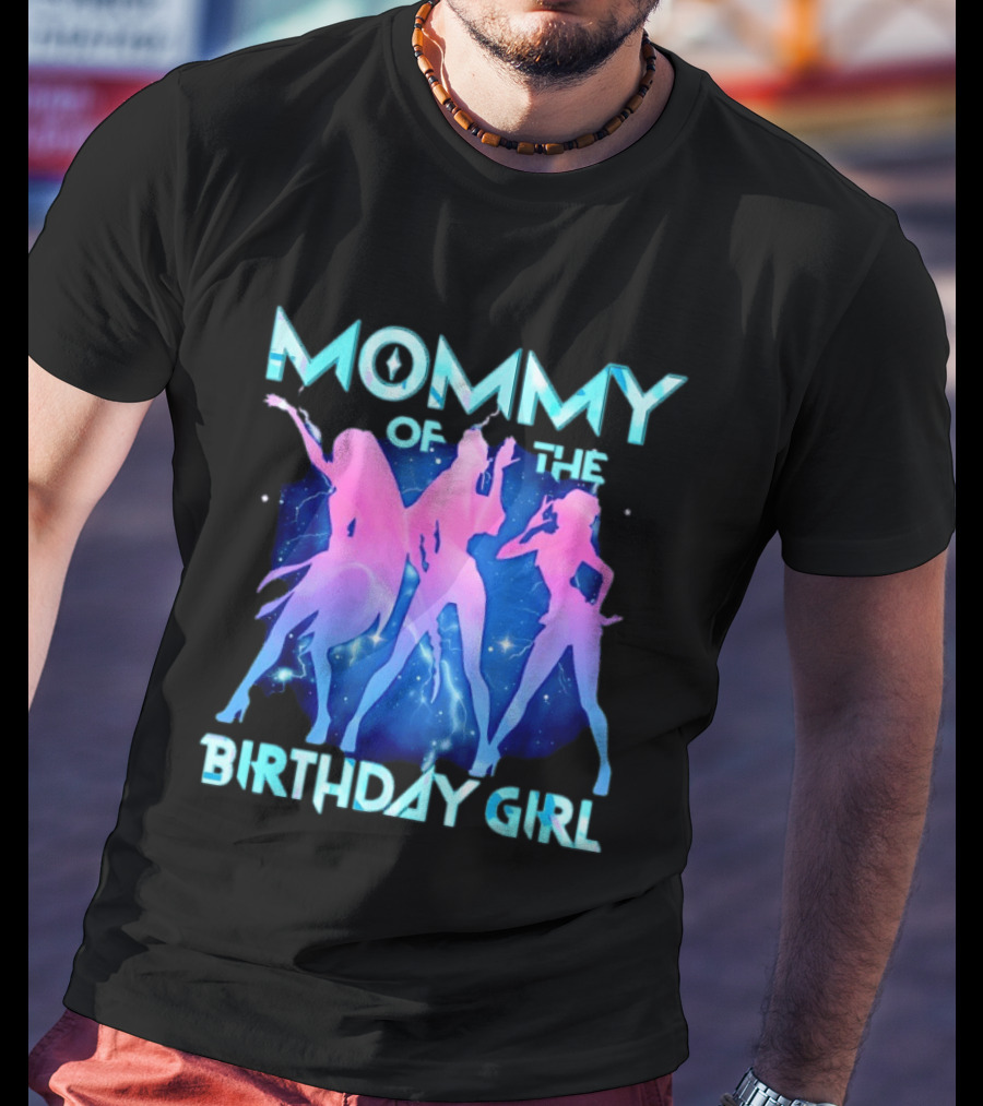 Mommy Of The Birthday Girl Kpop Family Matching Party T-Shirt