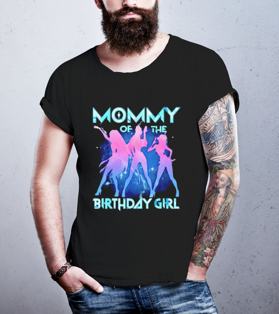 Mommy Of The Birthday Girl Kpop Family Matching Party T-Shirt
