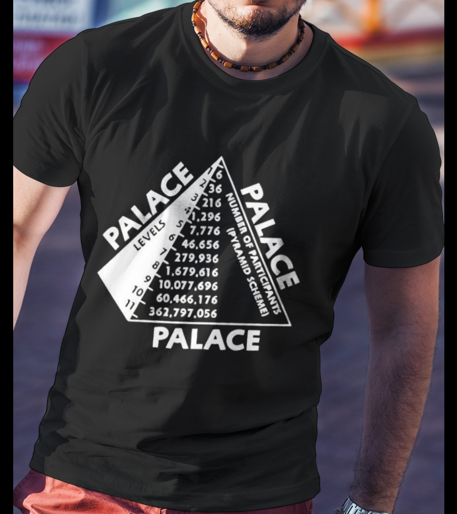 Palace Pyramid Scheme Participants Numbers Pyramid T-Shirt
