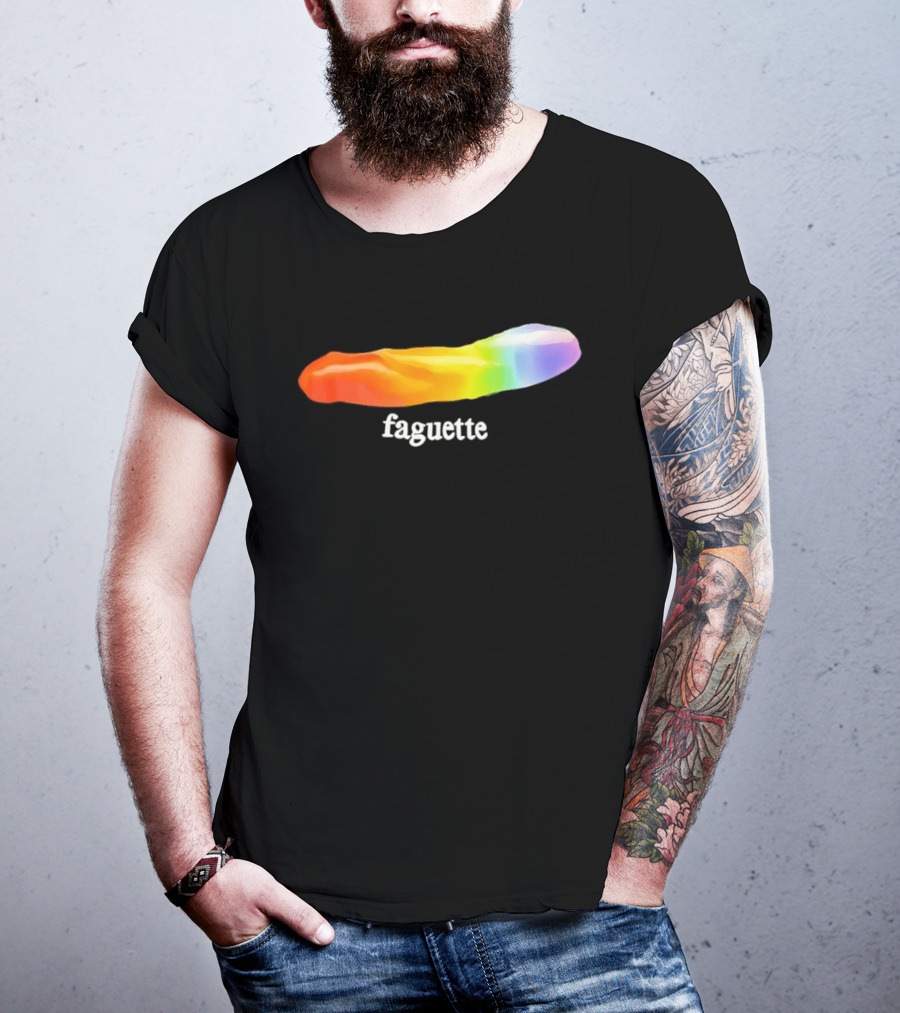 Faguette Rainbow LGBTQ Pride T-Shirt