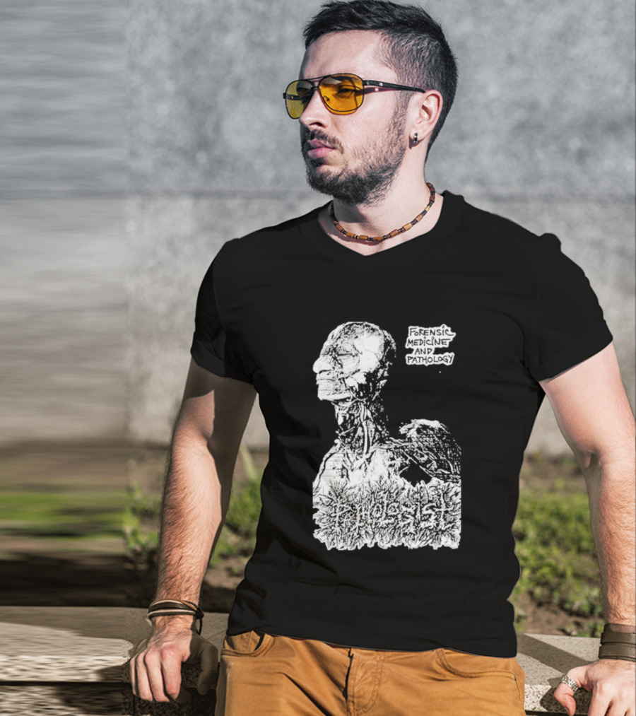 Pathologist Forensic Medicine And Pathology Anatomical Skull And Brain T-Shirt