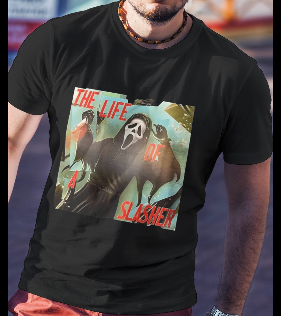 The Life Of A Slasher Ghostface Scream T-Shirt