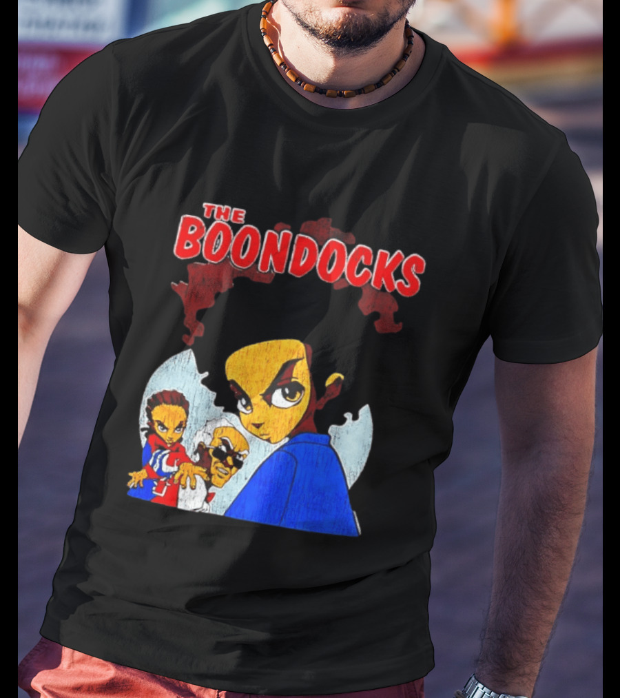 The Boondocks Animated Series Characters Huey Riley Grandad T-Shirt