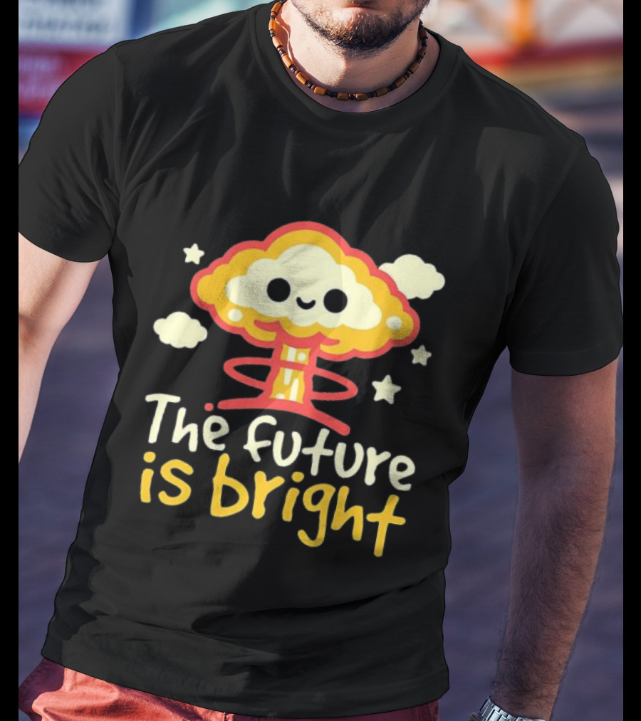 The Future Is Bright Cloud And Stars T-Shirt