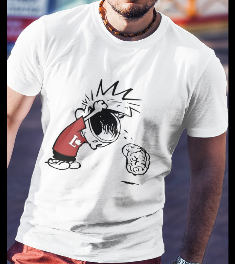 Calvin Hobbes Political Satire Cartoon Liberal Theme Peanuts T-Shirt