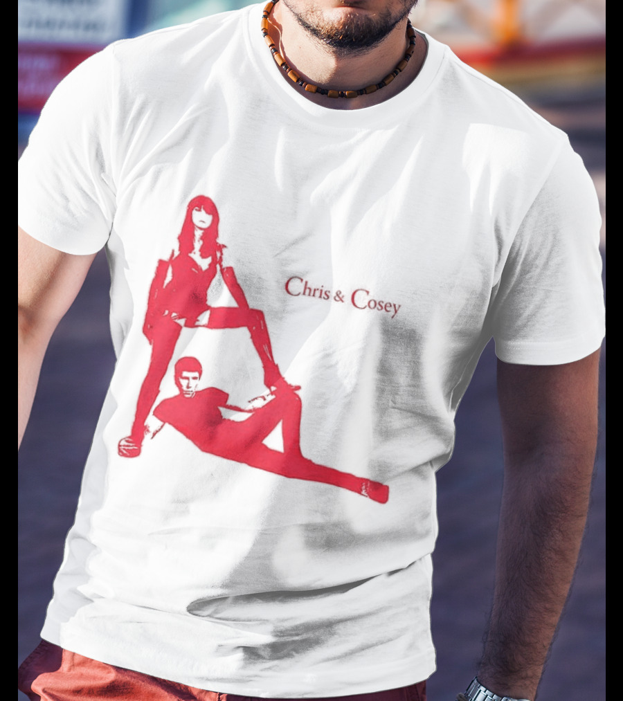 Chris And Cosey Red Silhouette Duo T-Shirt