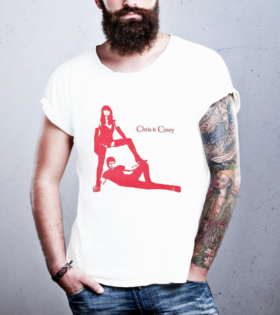 Chris And Cosey Red Silhouette Duo T-Shirt